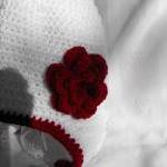 Earflap Hat With Ties And Flower Custom Color And..