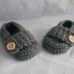 0 To 3 Months Baby Medium Grey Gray Loafers Shoes